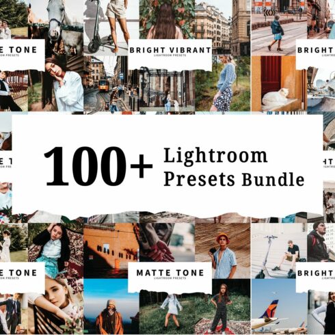 100+ Lightroom Presets Bundlecover image.