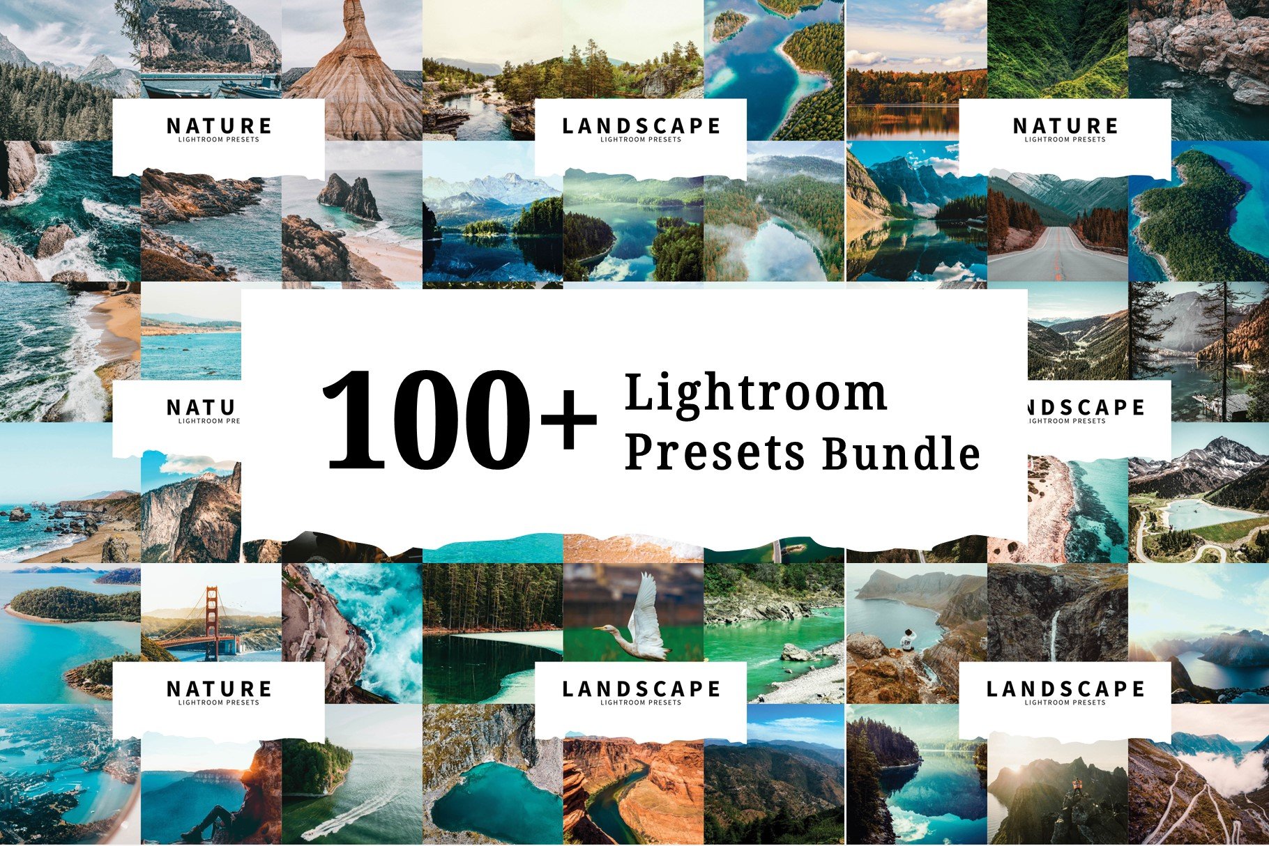 100+ Lightroom Presets Bundlecover image.