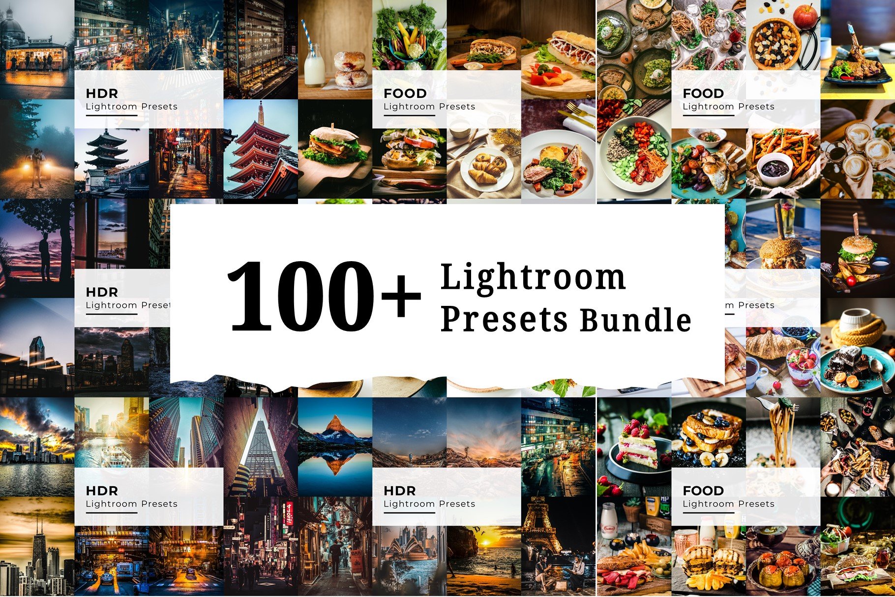 100+ Lightroom Presets Bundlecover image.