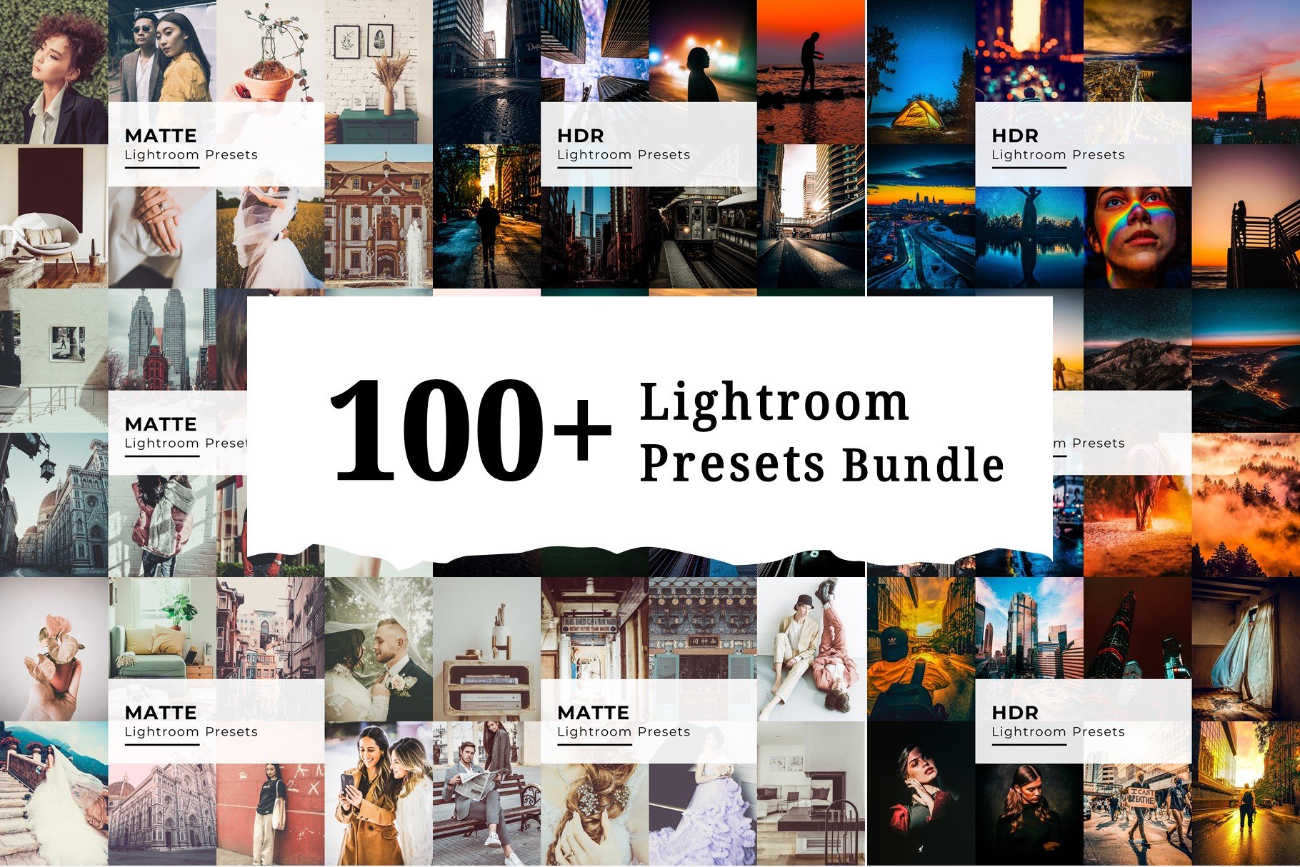 100+ Lightroom Presets Bundlecover image.