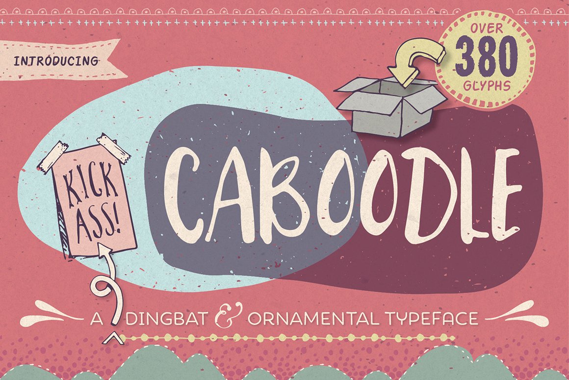 Caboodle dingbat typeface cover image.