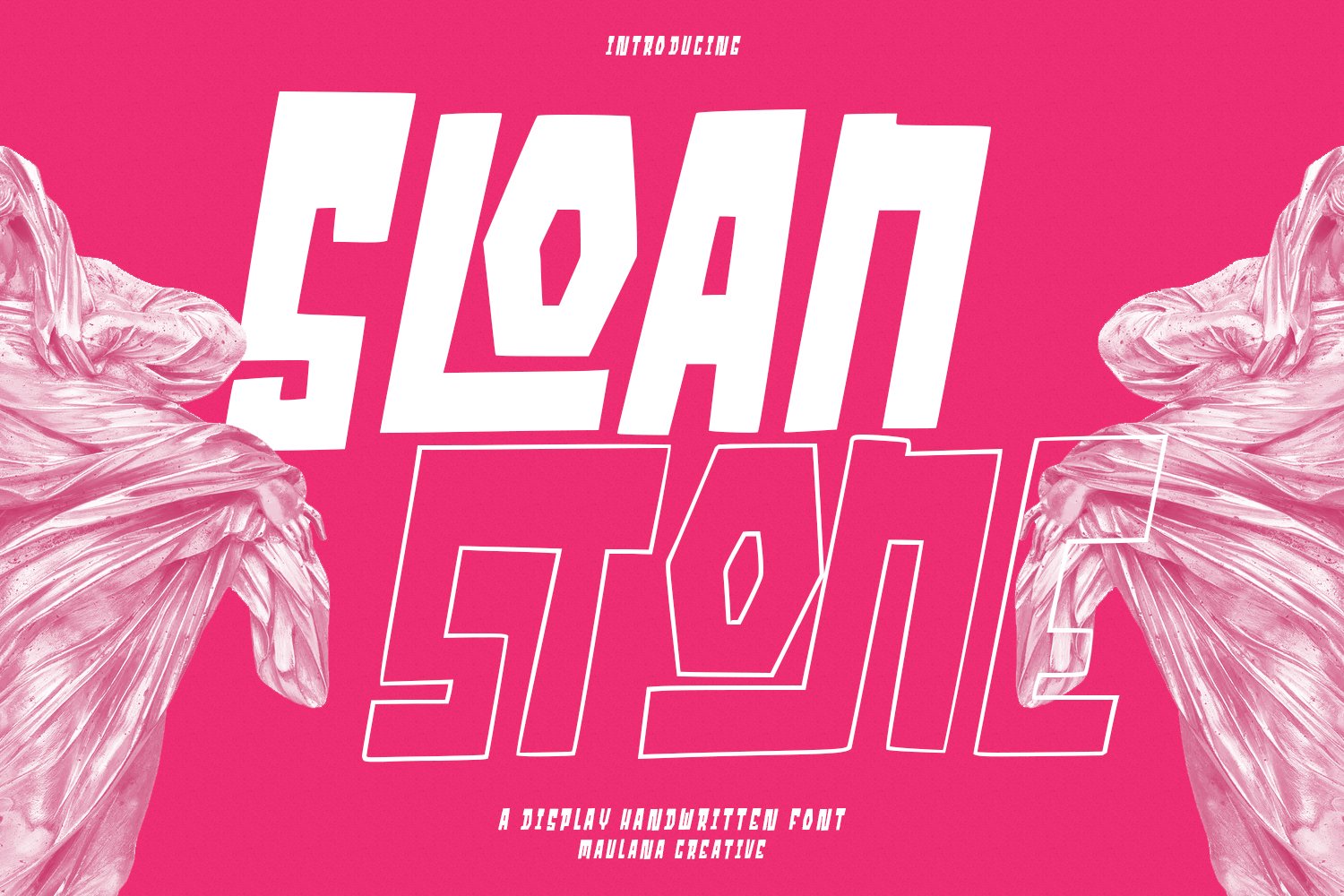 Sloanstone Decorative Display Font cover image.