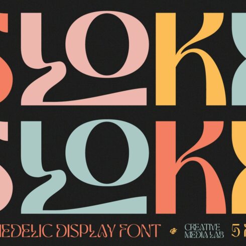 Sloke - Psychedelic Display font cover image.