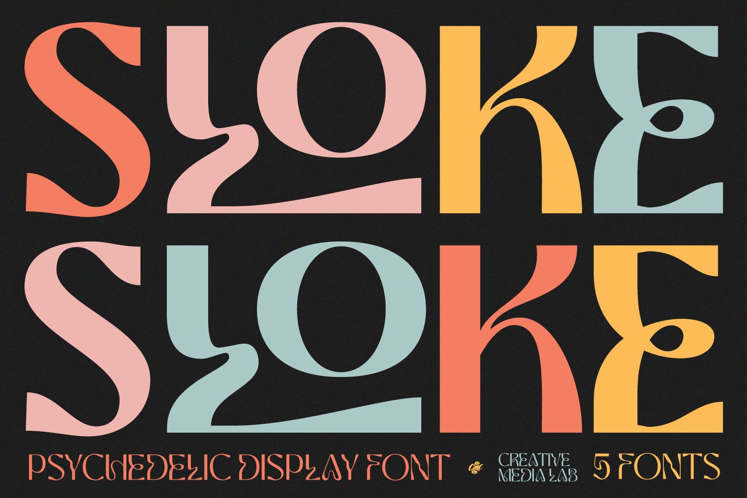 Sloke - Psychedelic Display font cover image.