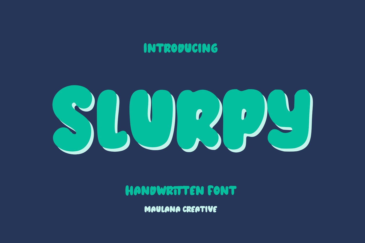 Slurpy Handwritten Font cover image.