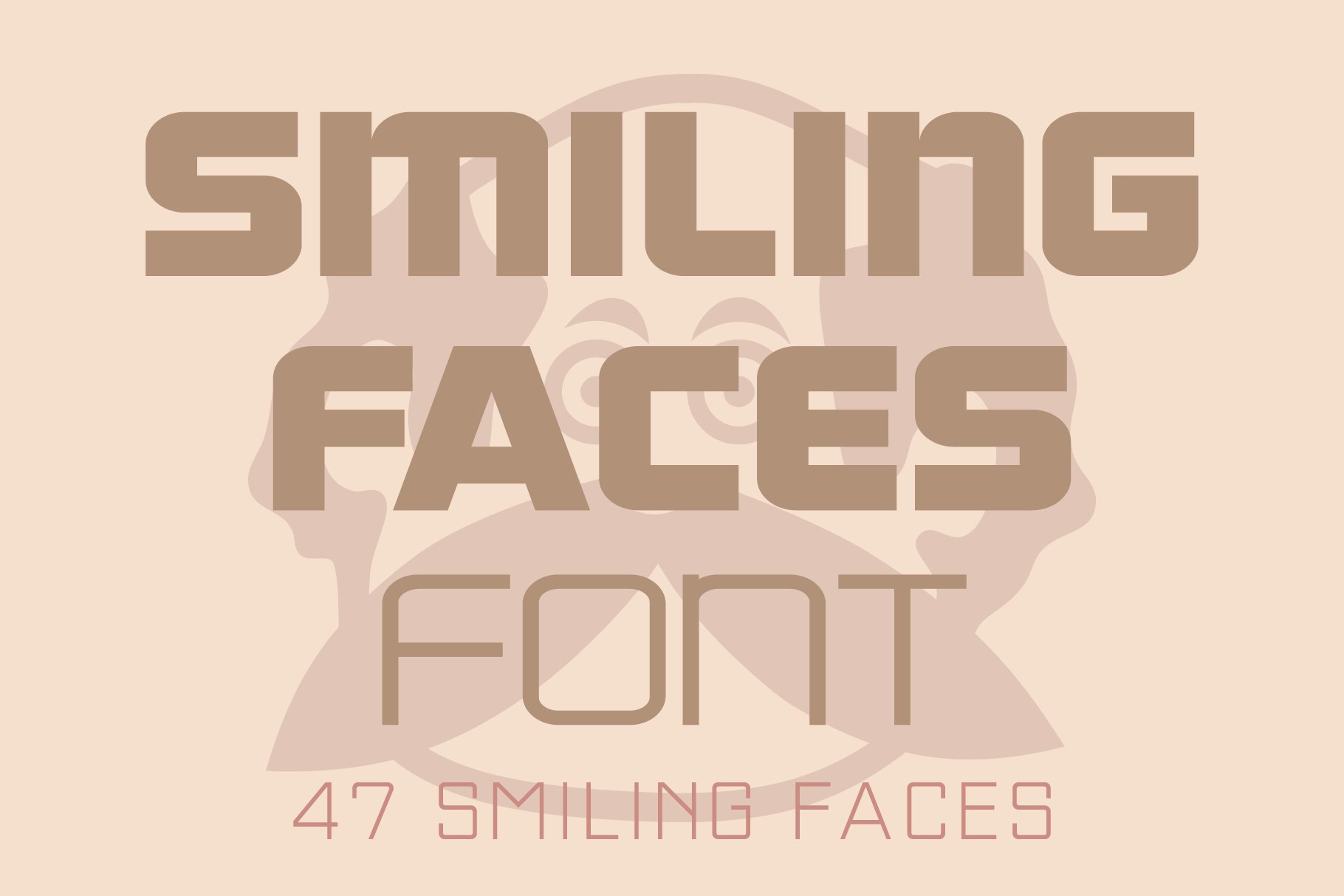 Smiling Faces Font cover image.