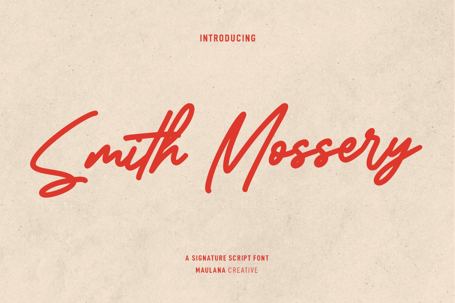 Smith Mossery Script Font cover image.