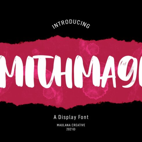 Smithmagis Handwritten Brush Font cover image.