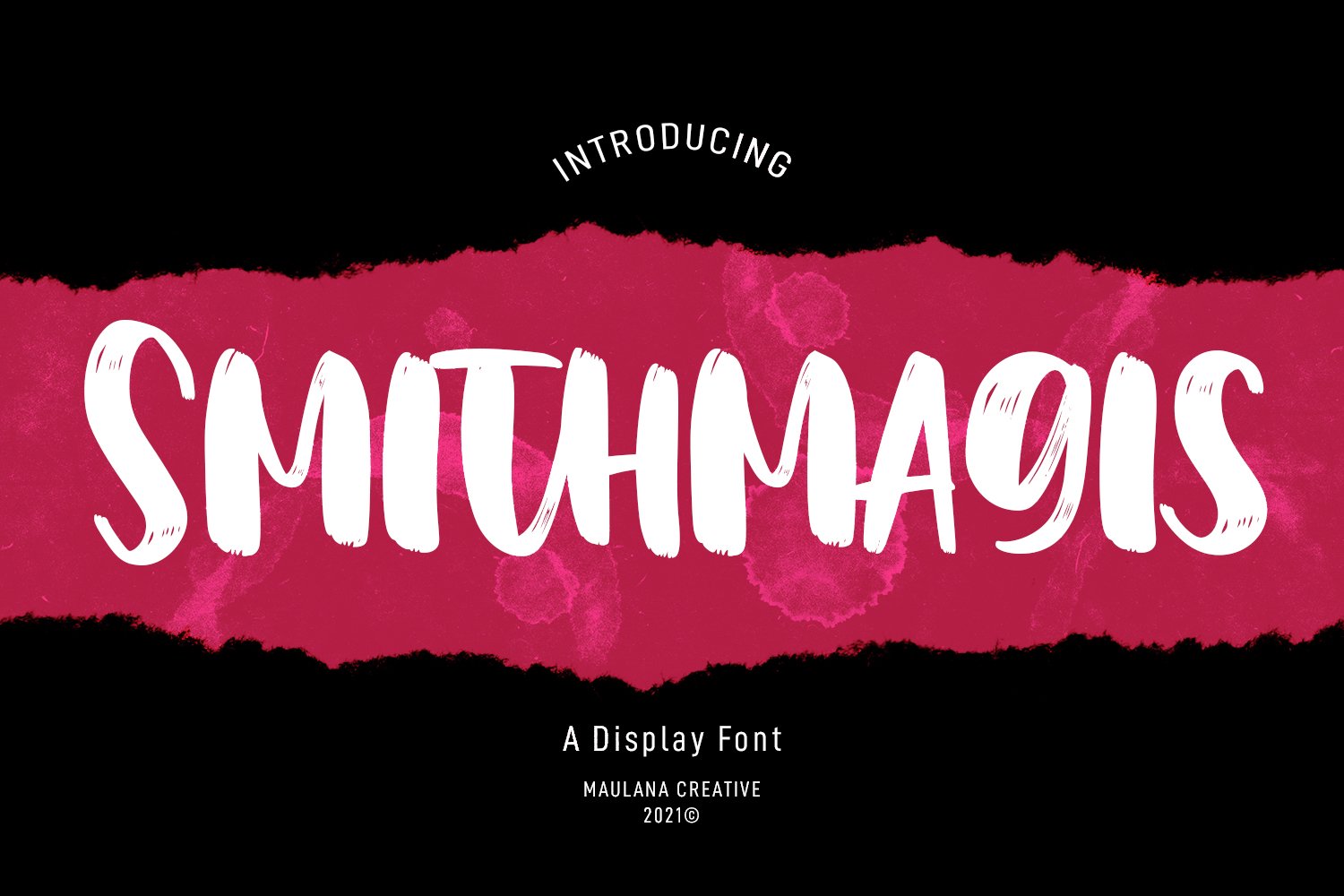 Smithmagis Handwritten Brush Font cover image.