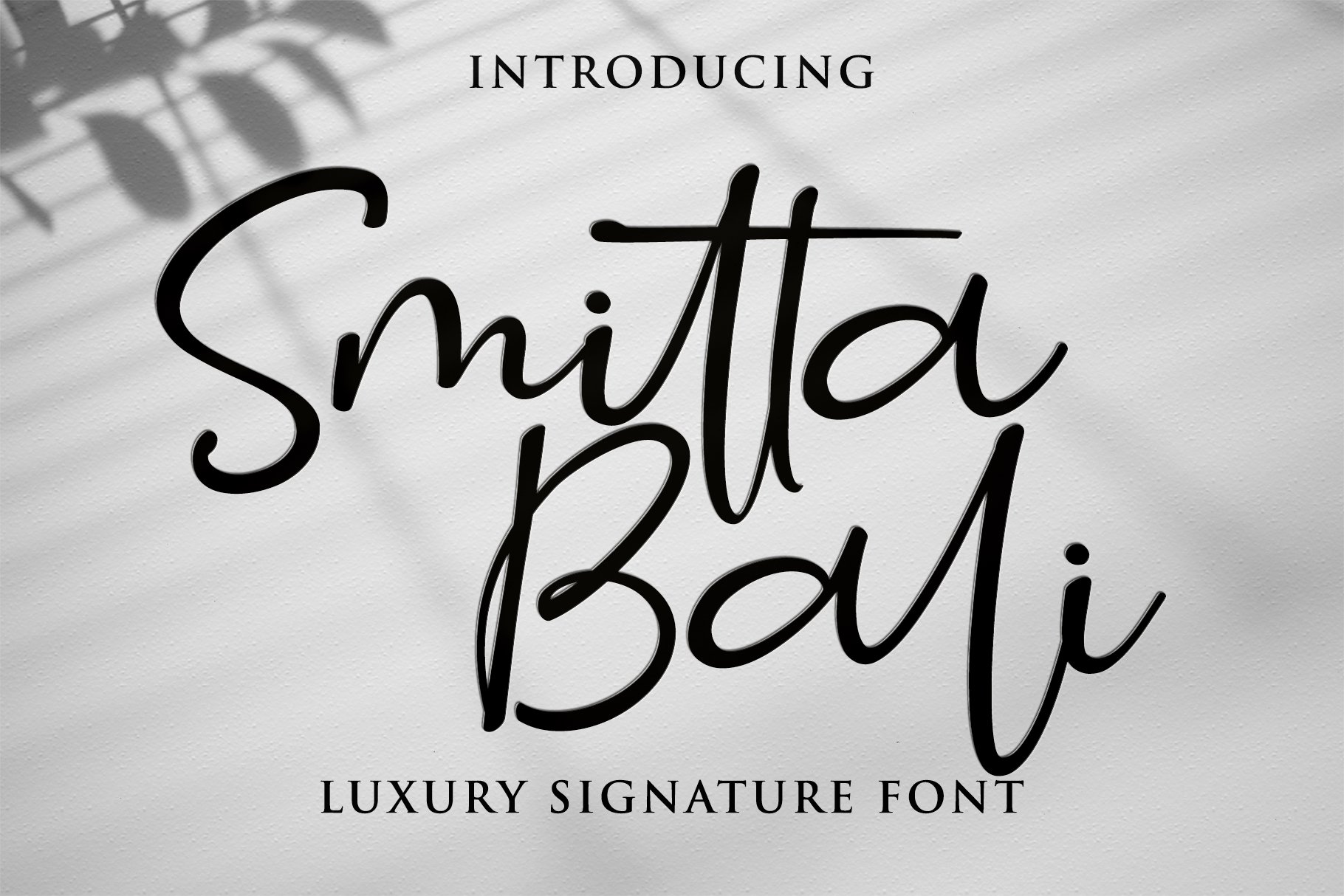 Smitta Bali - Luxury Signature Font cover image.