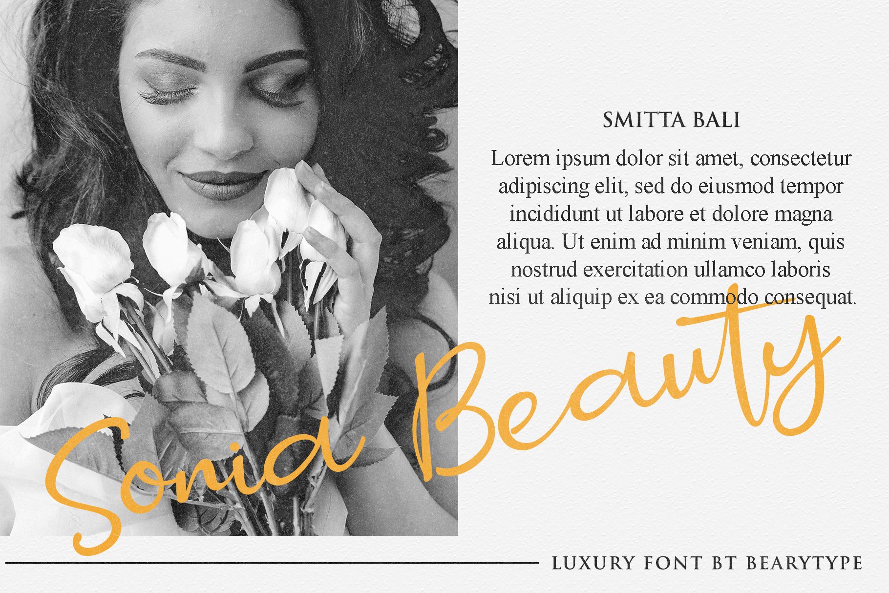 Smitta Bali - Luxury Signature Font preview image.