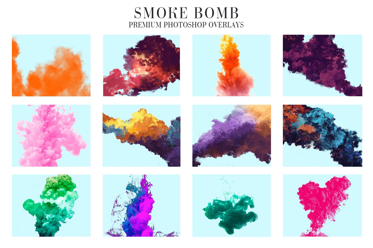 Smoke Bomb Overlays Photoshoppreview image.