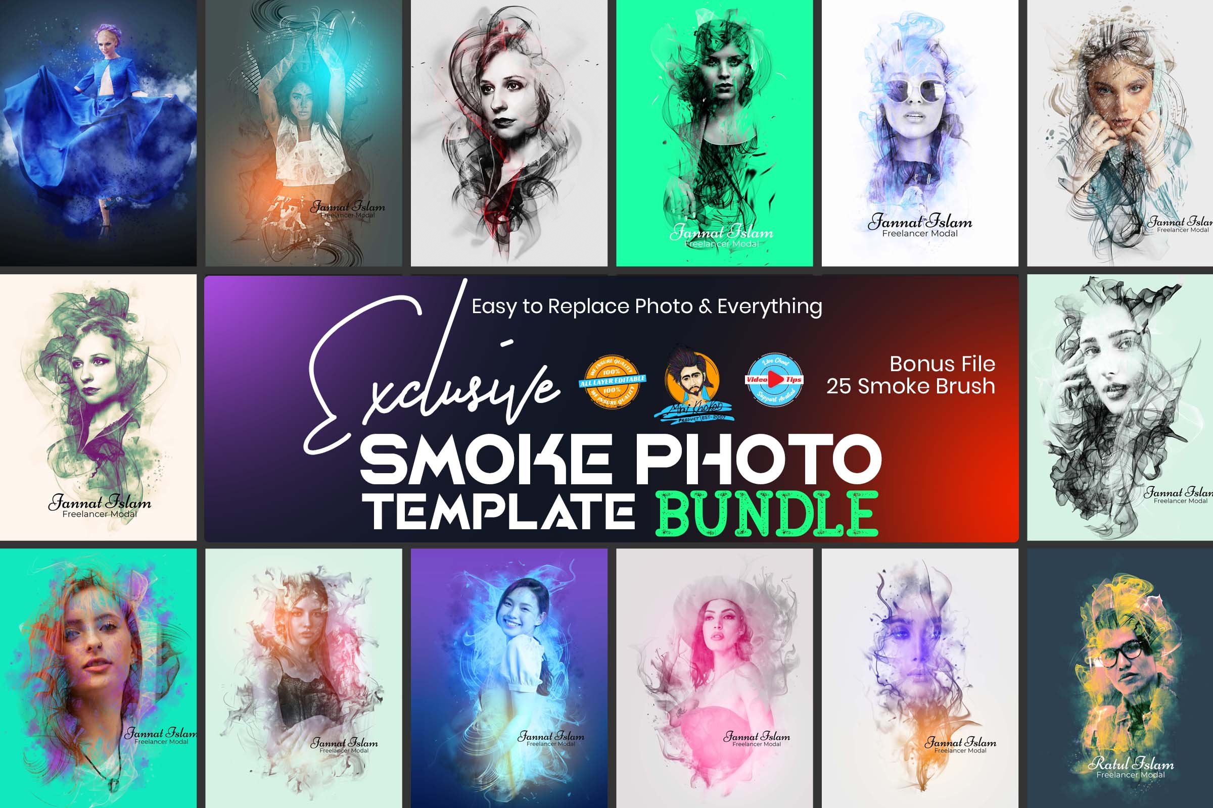 Exclusive Smoke Photo Effect Bundlecover image.