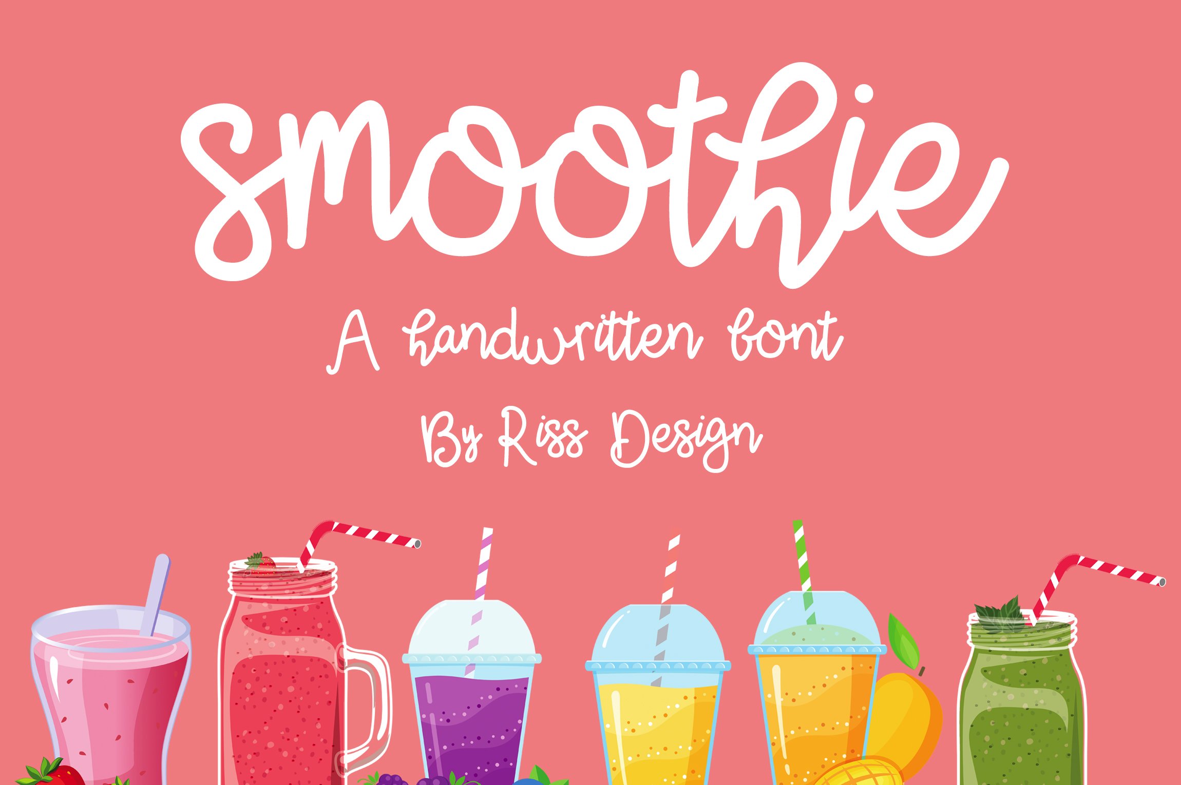 RD Smoothie - Monoline Script Font cover image.