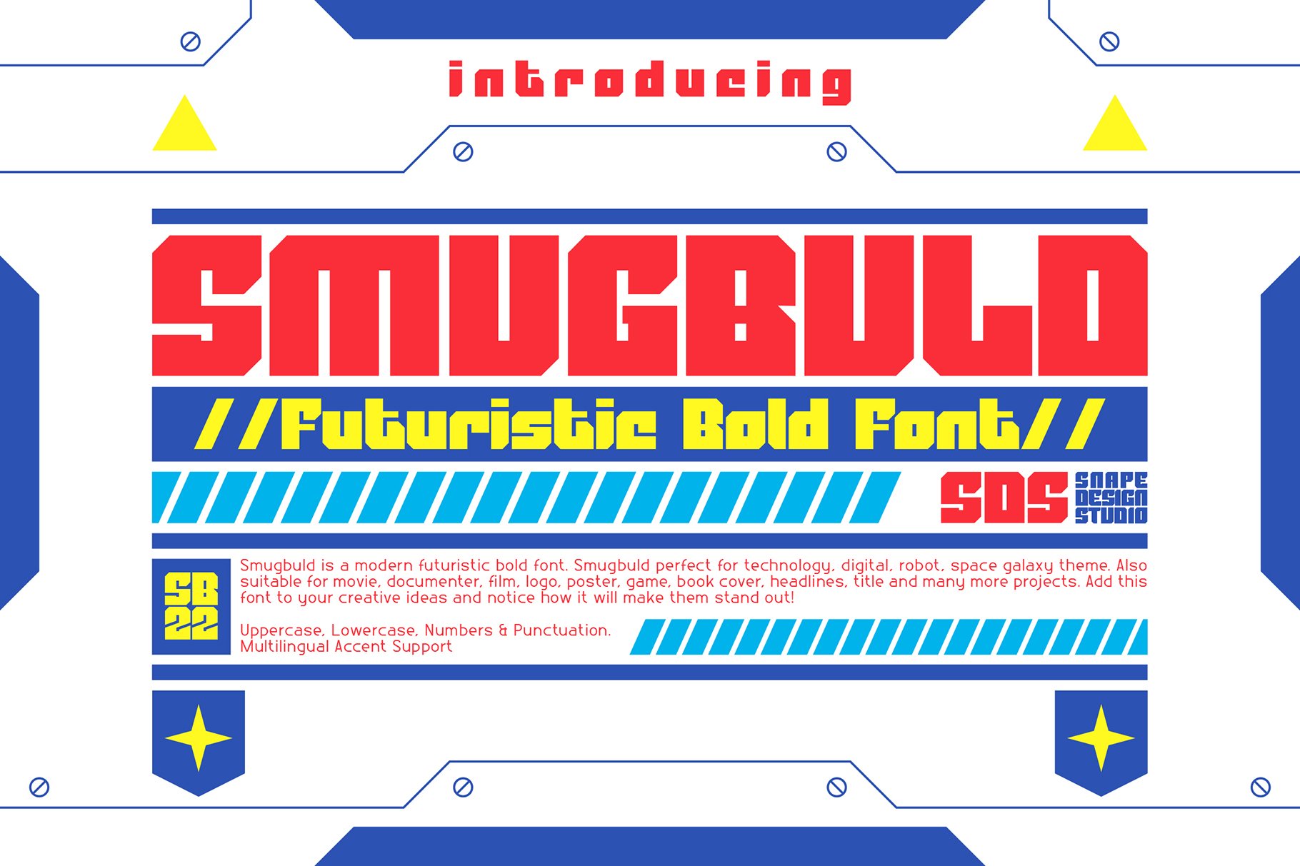 Smugbuld – Futuristic Bold Font cover image.