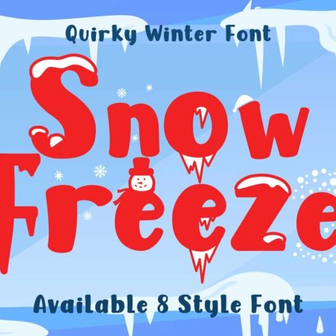 Snow Freeze - Quirky Winter Font cover image.