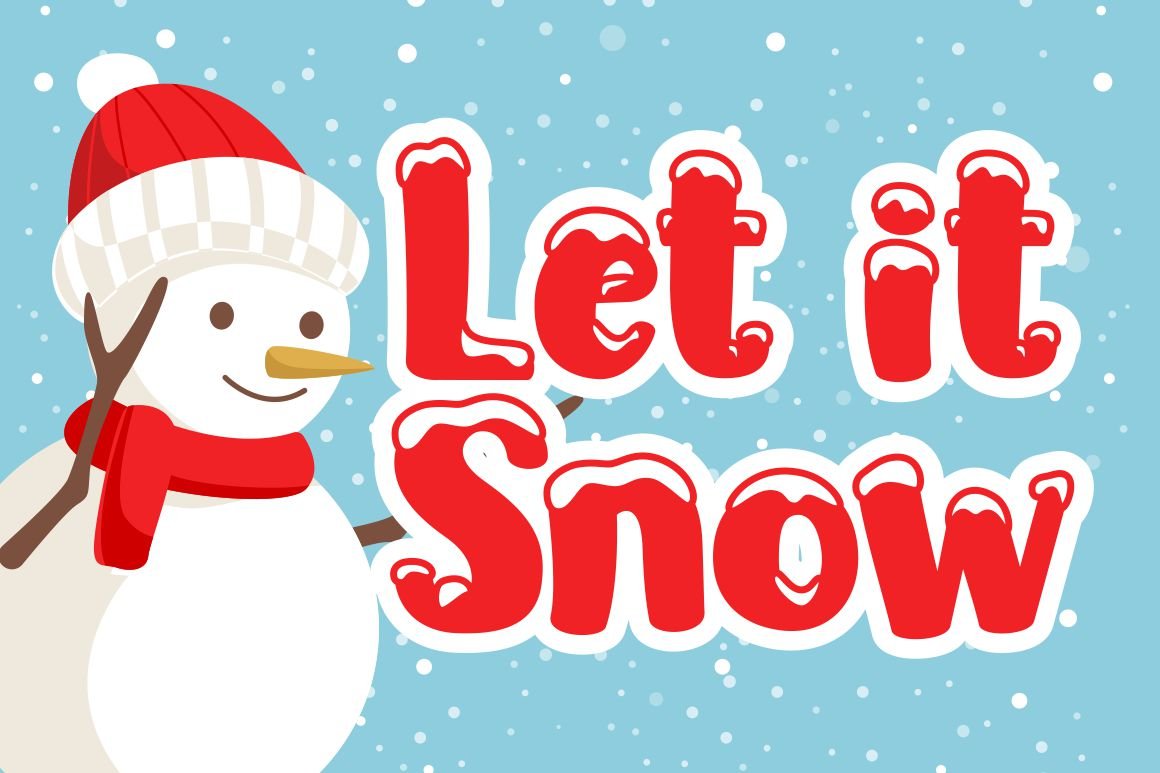 Snow Freeze - Quirky Winter Font preview image.