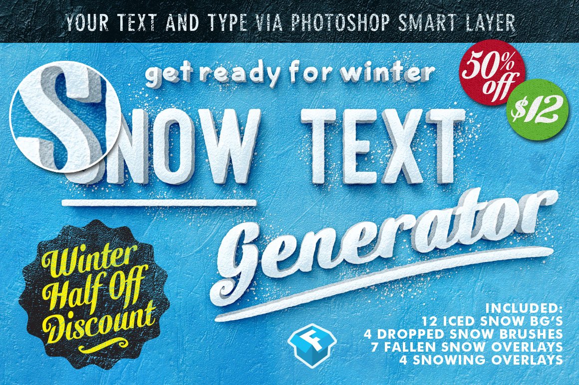 50% Off Snow Text Generatorcover image.