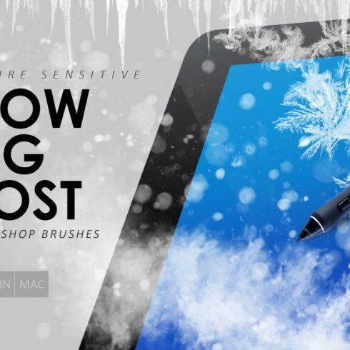 Snow, Fog, Frost Photoshop Brushescover image.