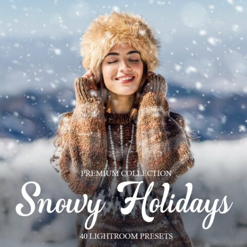 Snowy Holidays Presets for Lightroomcover image.