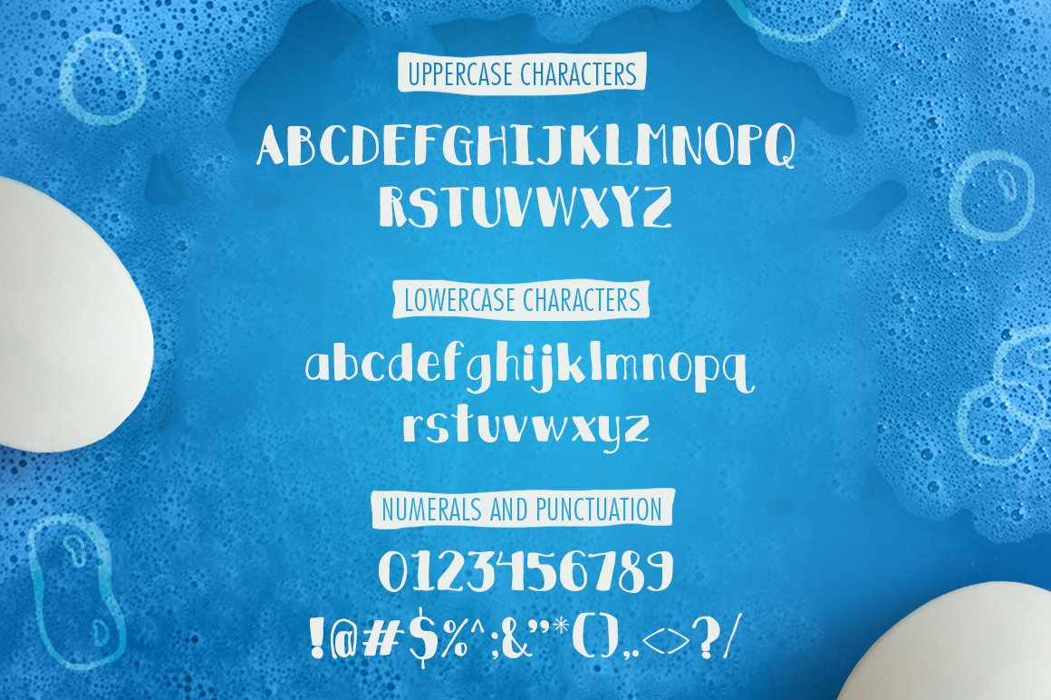 Soapy Soap Typeface preview image.