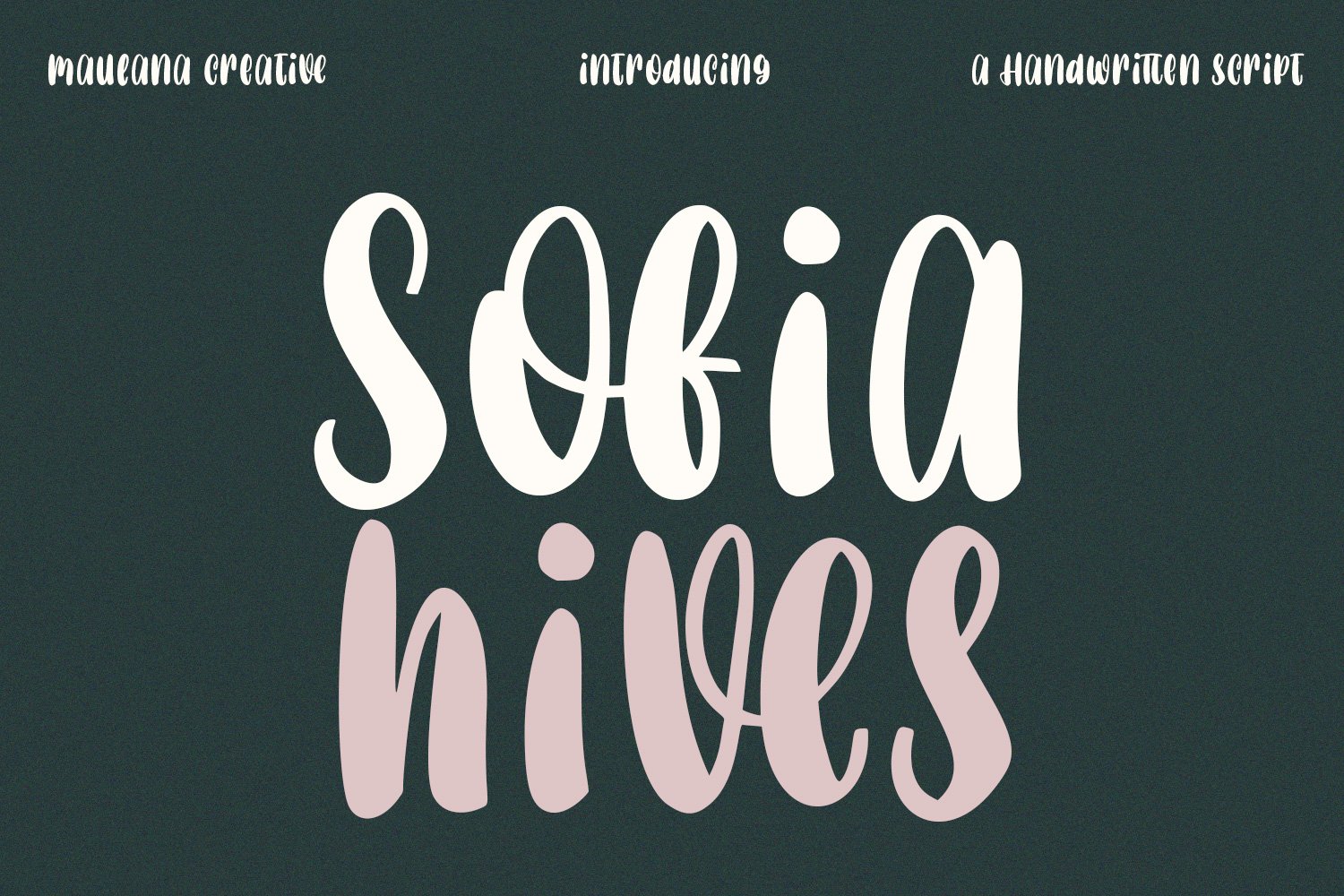 Sofia Hives Handwritten Script Font cover image.