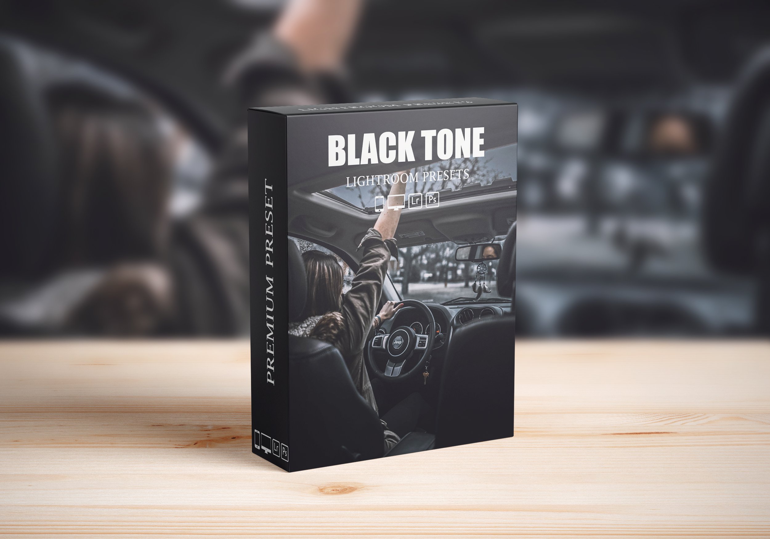 Black Tone Lightroom presetscover image.