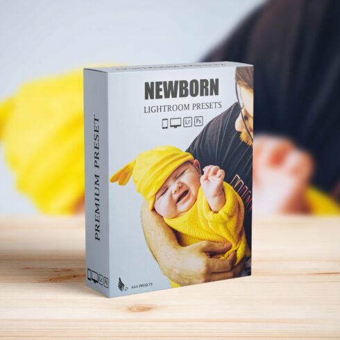 Newborn baby Lightroom Presetscover image.