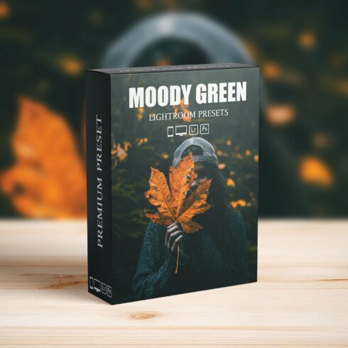 Moody Dark Green Lightroom Presetscover image.