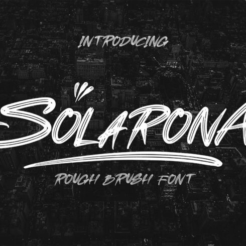 SOLARONA - Brush Font cover image.