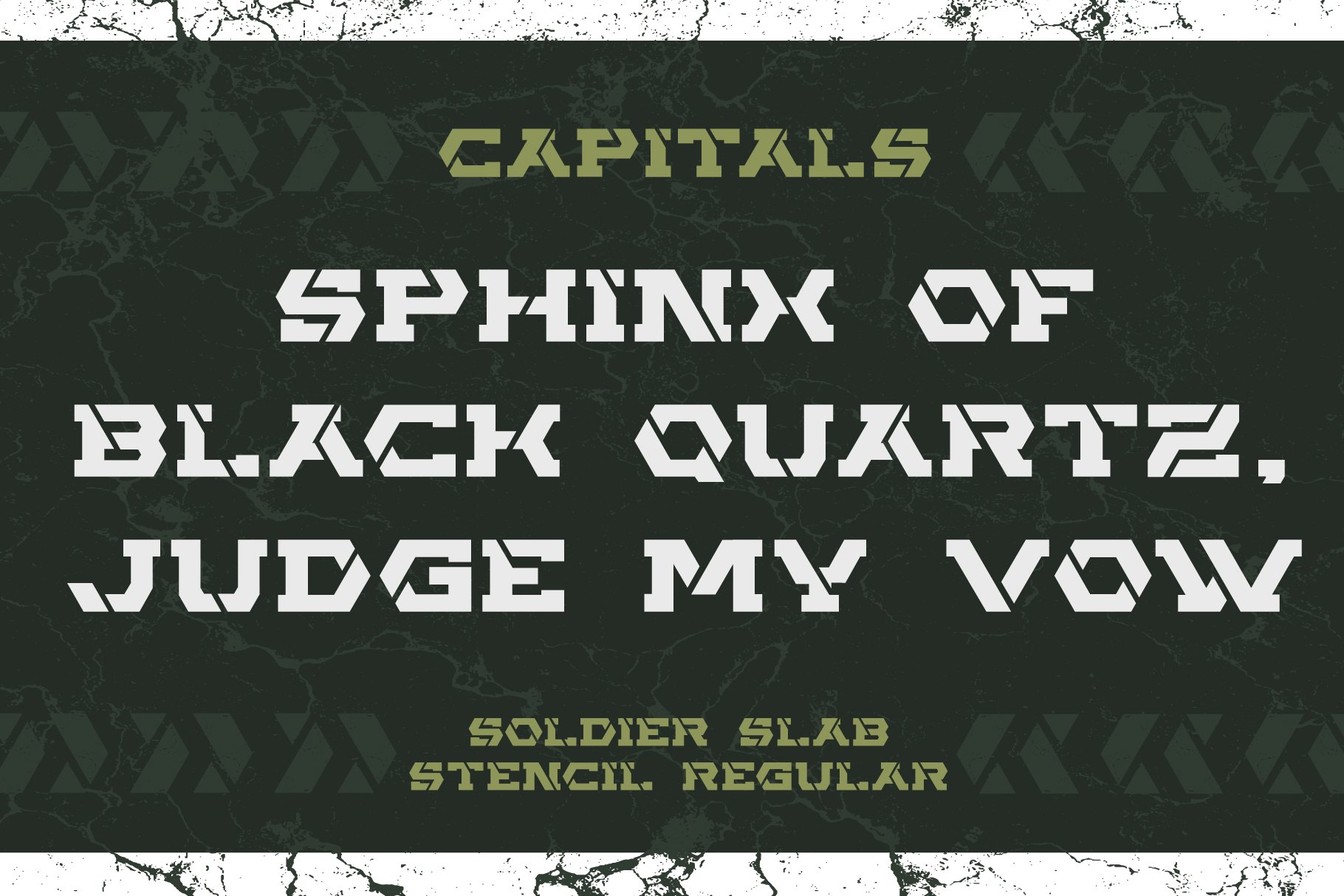 Soldier Slab Stencil Font Duo preview image.