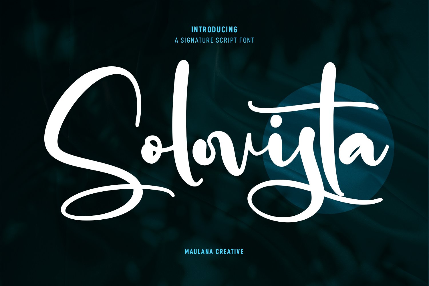 Solovista Signature Script Font cover image.