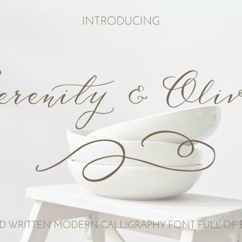 Serenity & Olivia Calligraphy Font cover image.