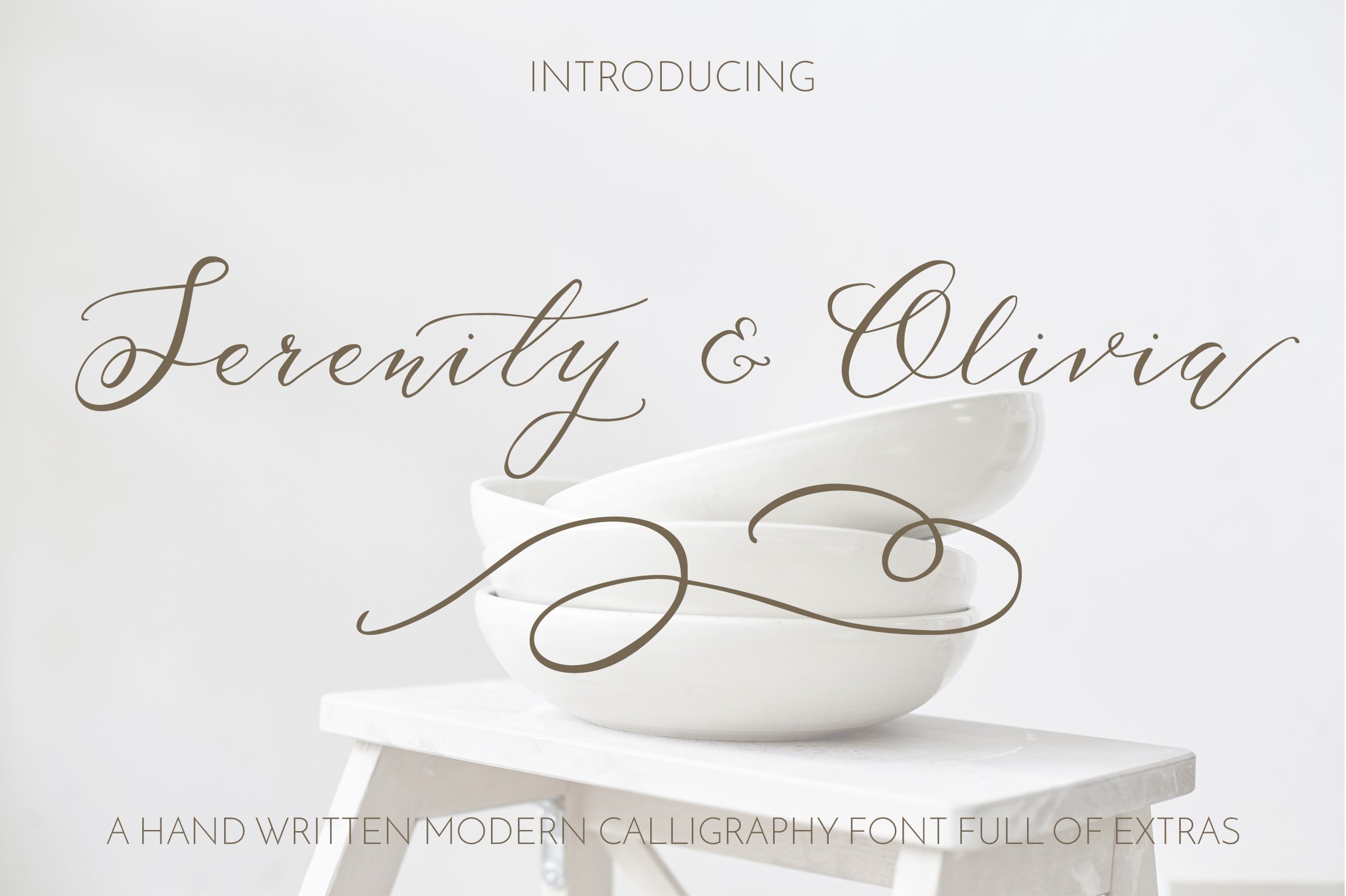 Serenity & Olivia Calligraphy Font cover image.