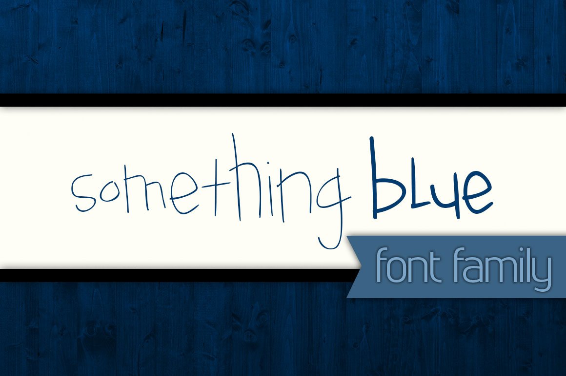 Something Blue Font Family cover image.