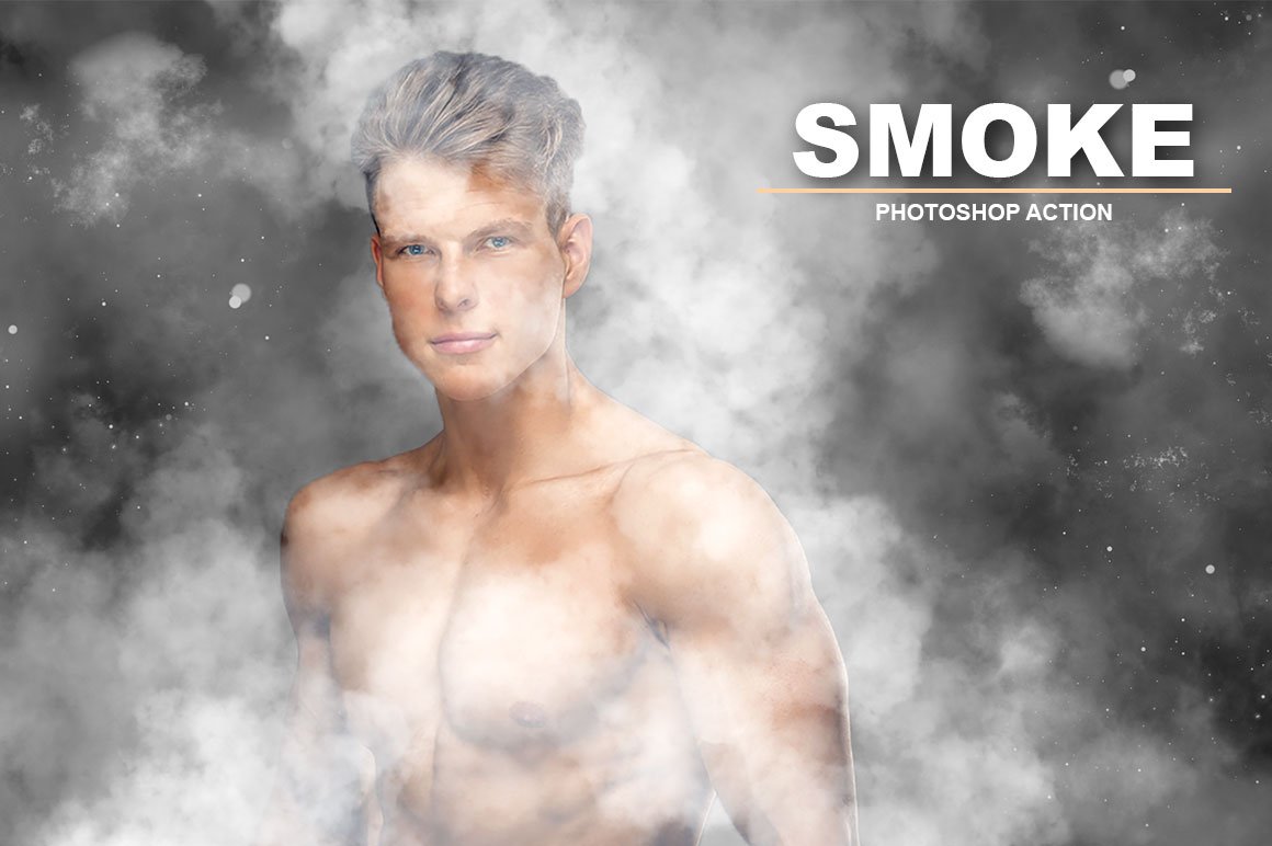 Smoke Photoshop Actioncover image.