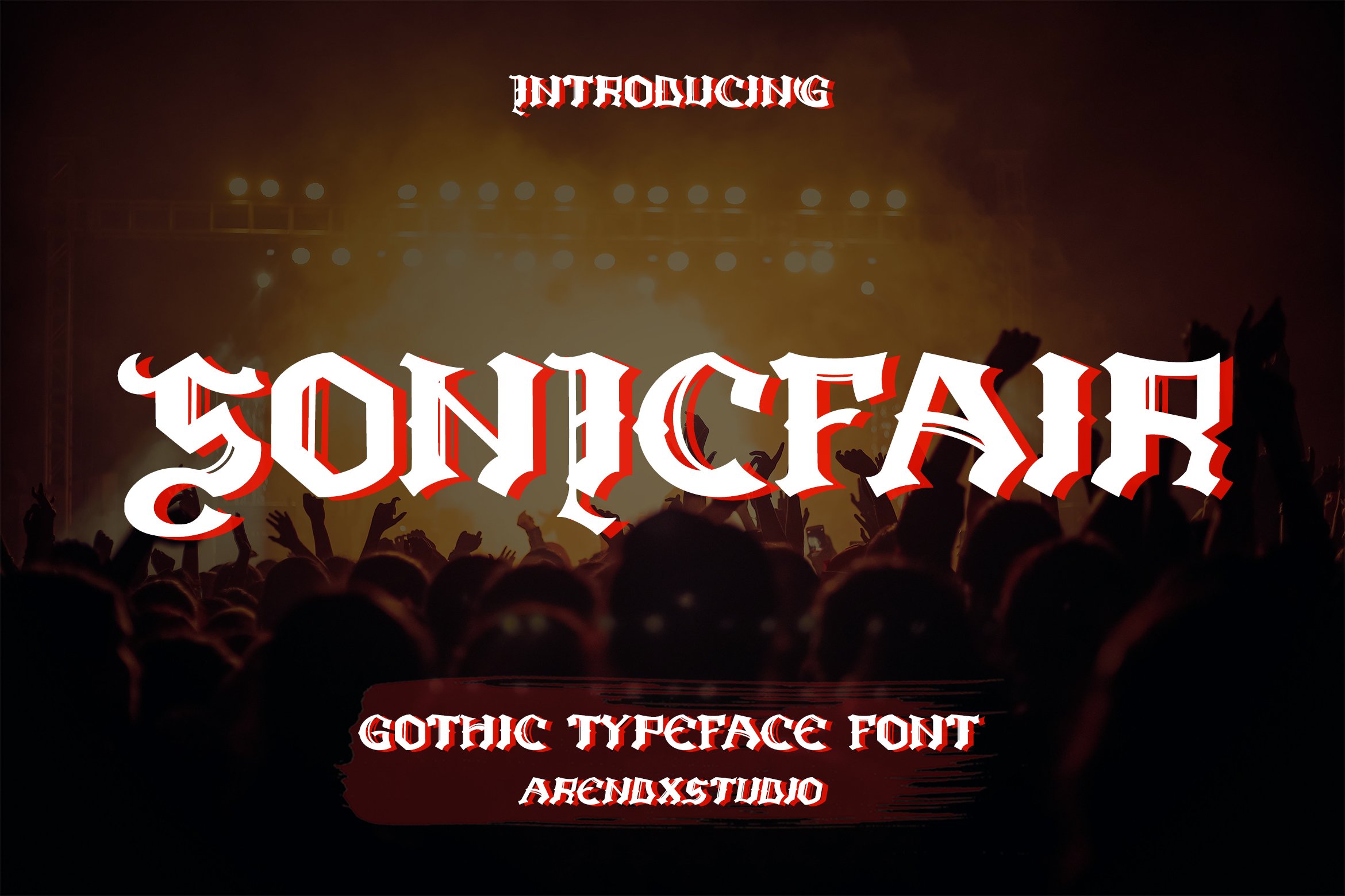 Sonicfair - Gothic Typeface Font cover image.