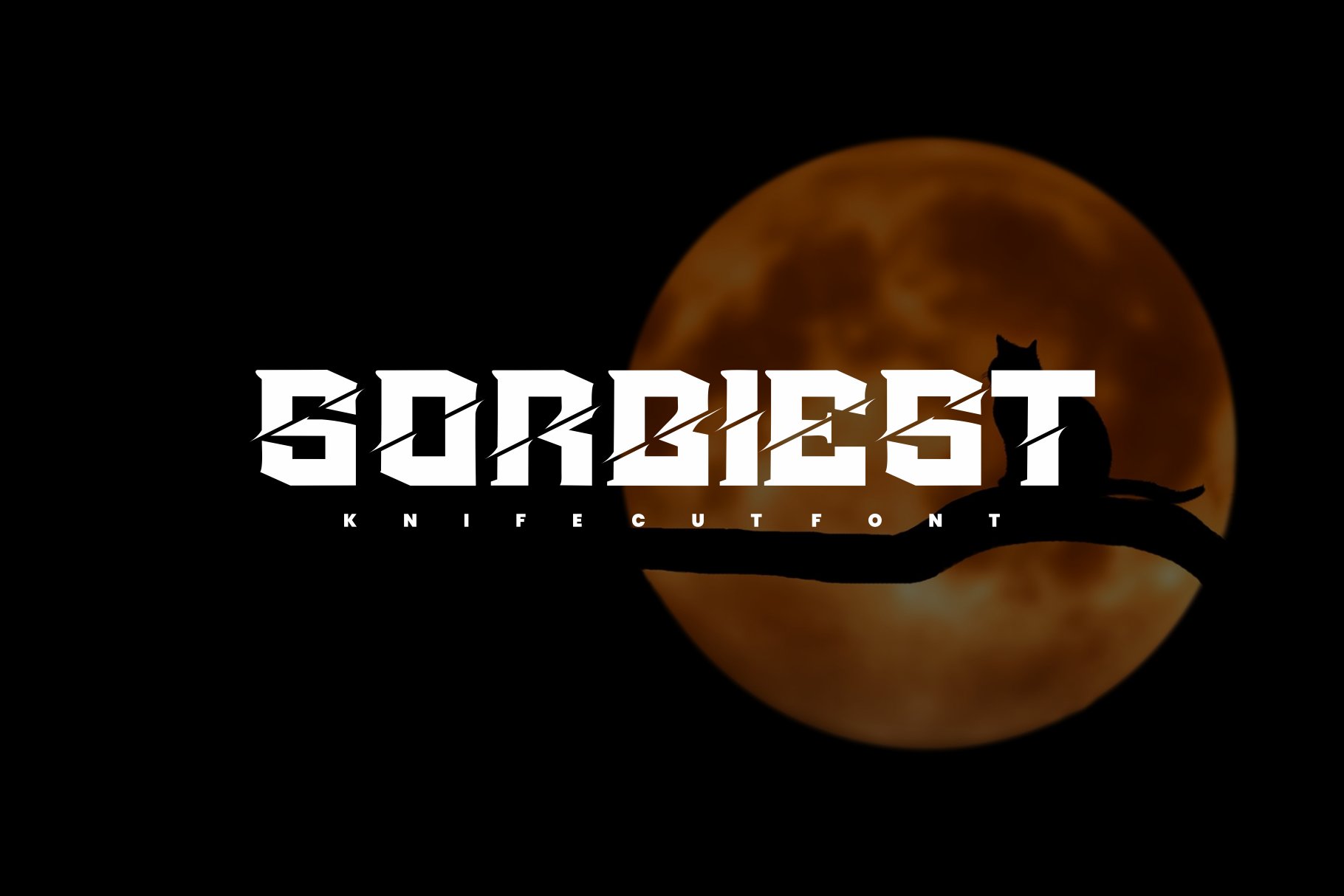 Sorbiest - Knife Cut Font cover image.