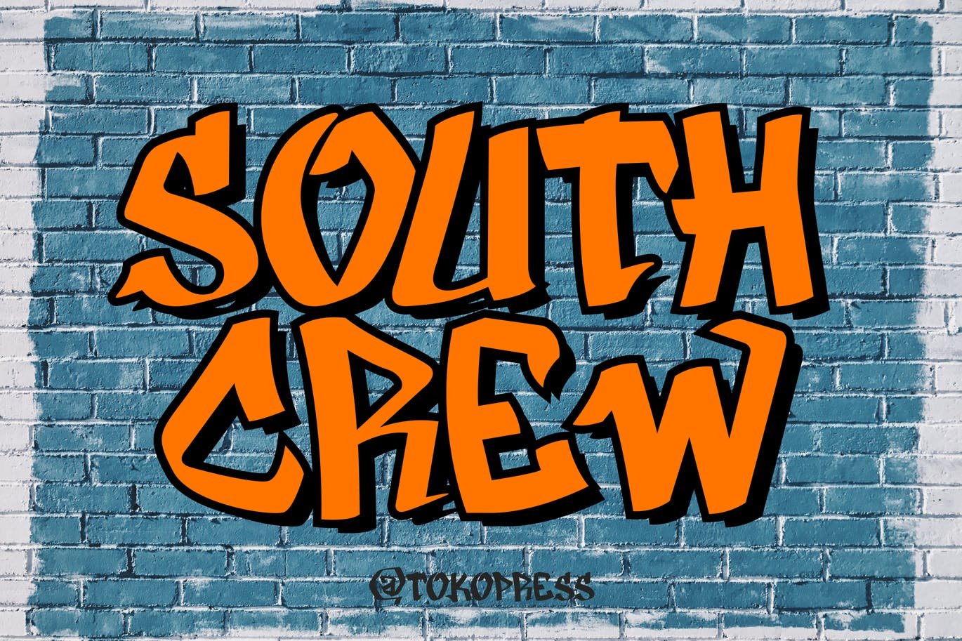 South Crew - graffiti font cover image.