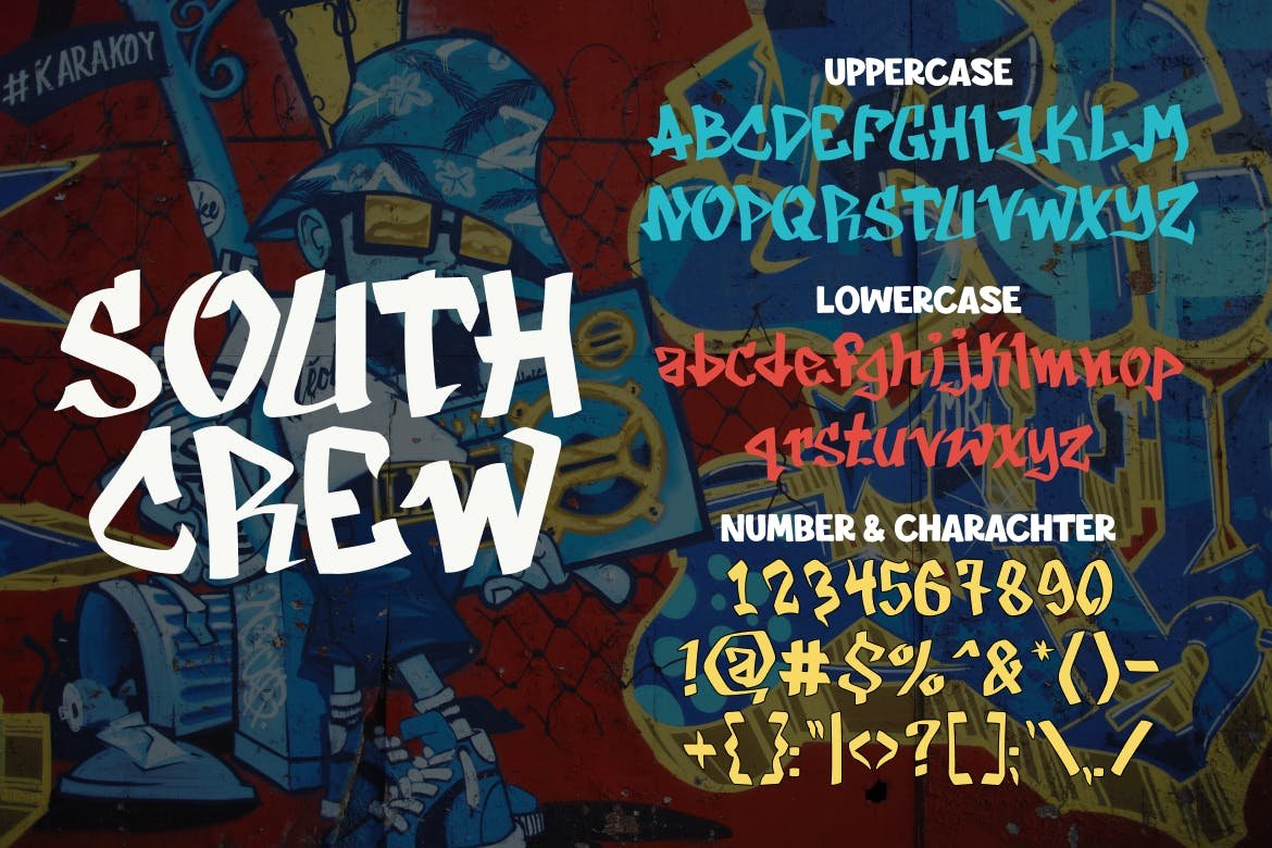 south crew graffiti font2 502