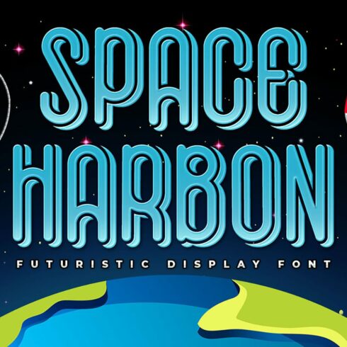 Space Harbon - Futuristic Font cover image.