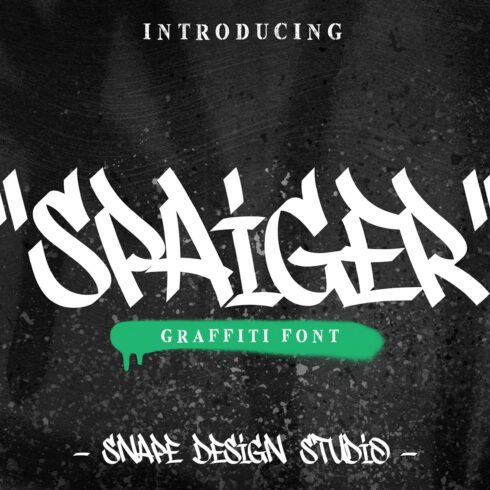 Spaiger - Graffiti Font cover image.