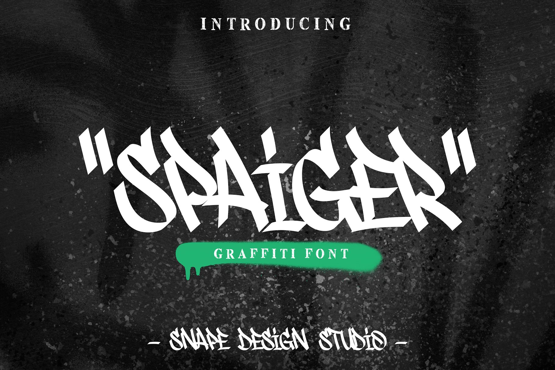 Spaiger - Graffiti Font cover image.