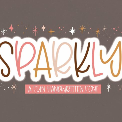 Sparkly | Fun Handwritten Font cover image.