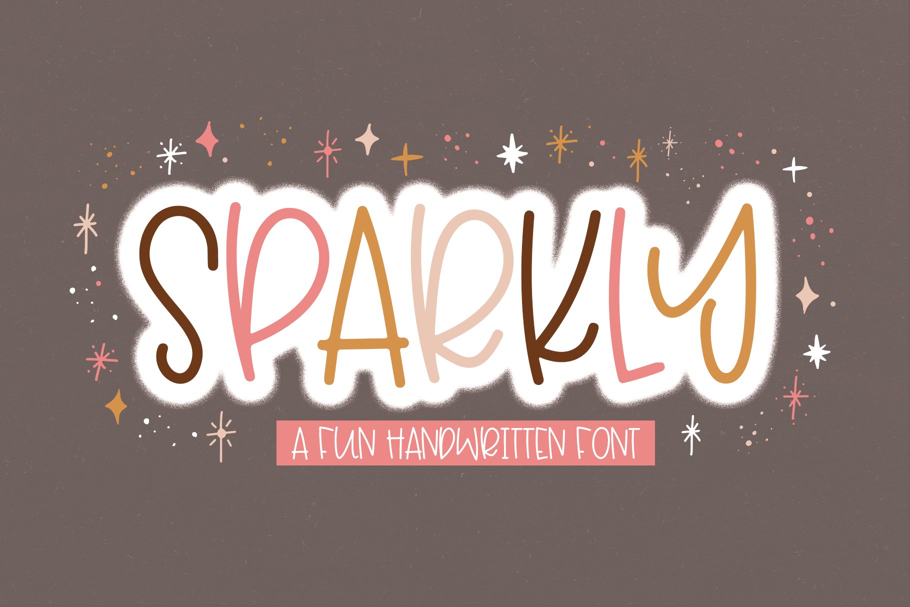 Sparkly | Fun Handwritten Font cover image.