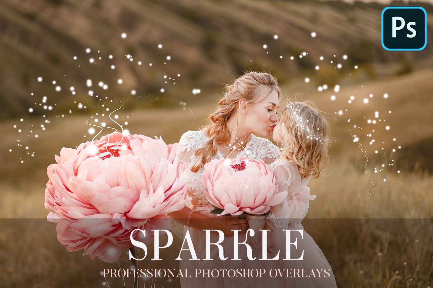 Sparkle Overlays Photoshopcover image.