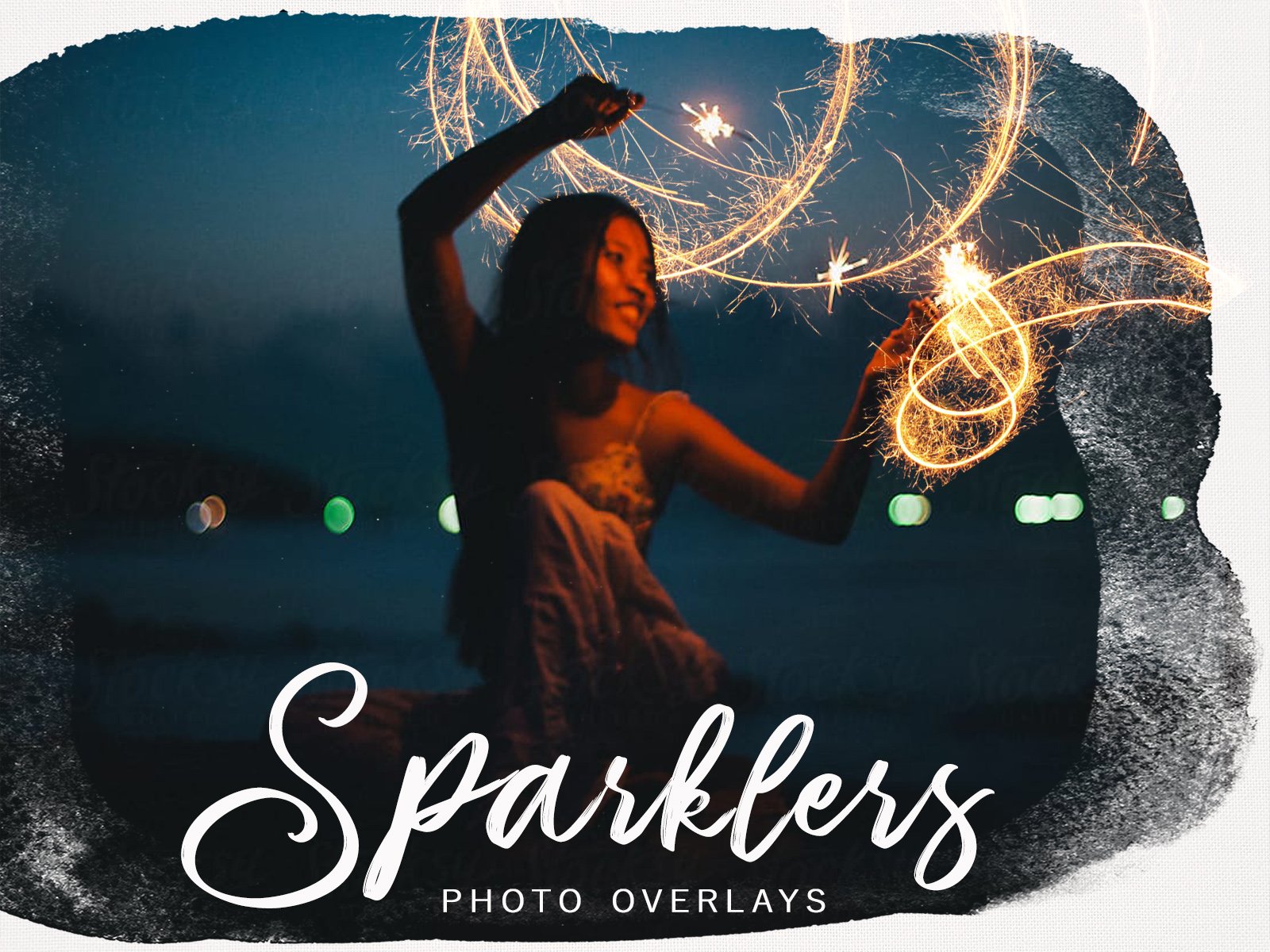 80 Wedding Sparklers Photo Overlayscover image.