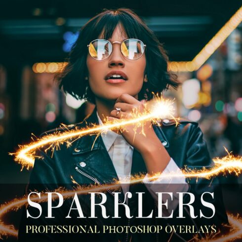 Sparklers Overlays Photoshopcover image.