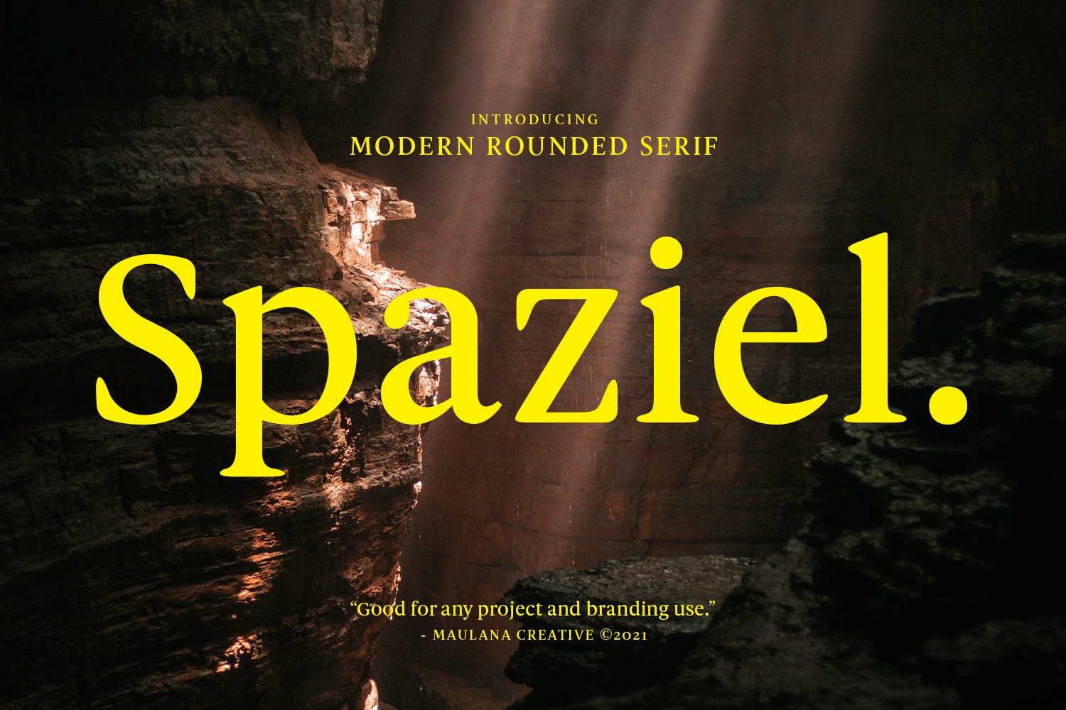 Spaziel Modern Rounded Serif Font cover image.