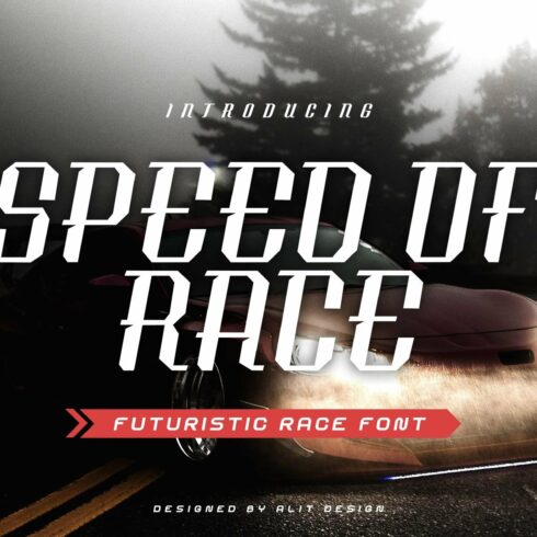 Speed of Race Typeface cover image.